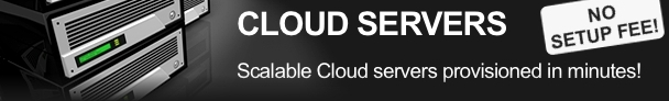 Cloud servers banner